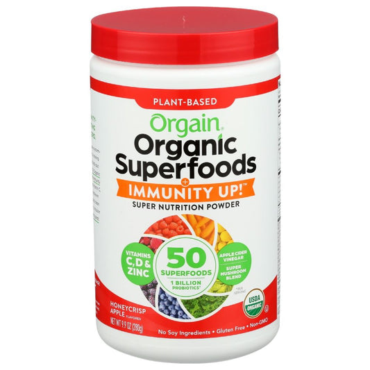 ORGAIN: Superfoods Immunity Up Powder Honeycrisp Apple, 9.9 oz