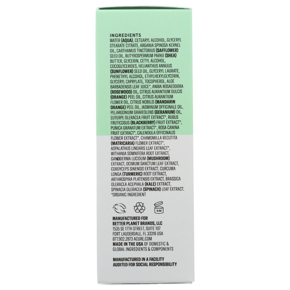 ACURE: Ultra Hydrating 12 Hour Facial Moisturizer, 1 fo