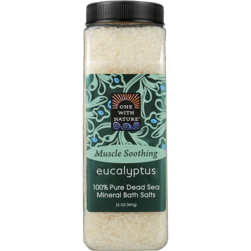 ONE WITH NATURE: Mineral Bath Salts Eucalyptus, 32 oz