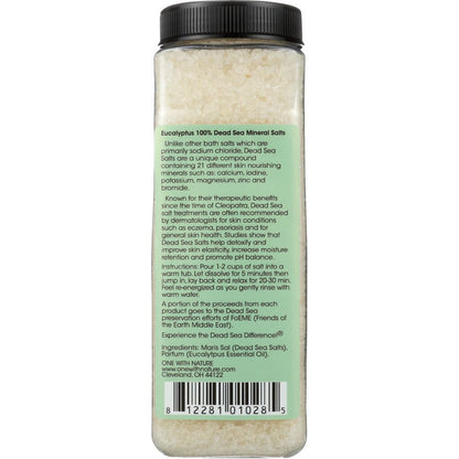 ONE WITH NATURE: Mineral Bath Salts Eucalyptus, 32 oz